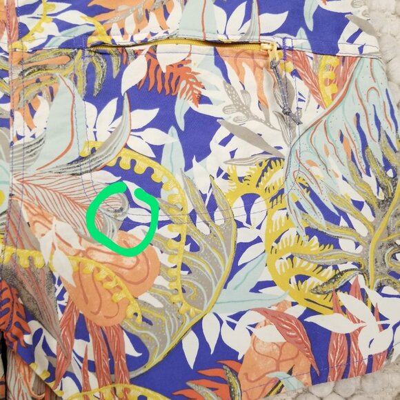 Patagonia Wavefarer Boardshorts 5" Jurassic Ferns: Violet Blue Sz 6 - Picture 10 of 10